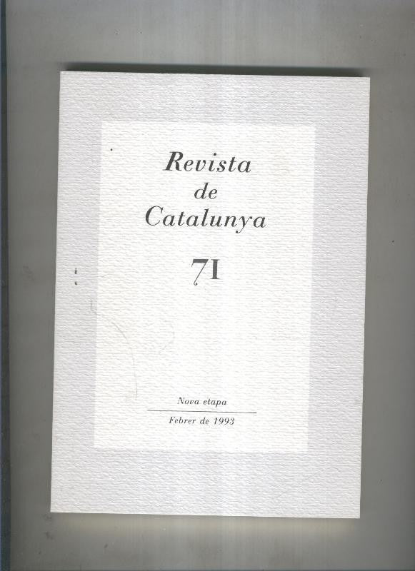 Revista de catalunya numero 071