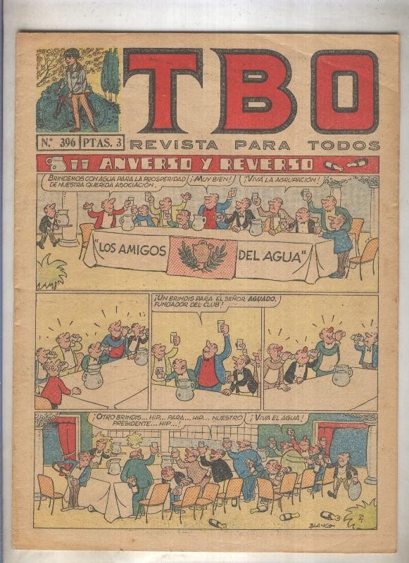 TBO numero 396: Anverso y reverso (Blanco), (numerado 1 en trasera)