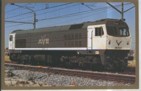 Postal 010873: Locomotora Diesel 319-244-0 en cerro Negro, Madrid 1993