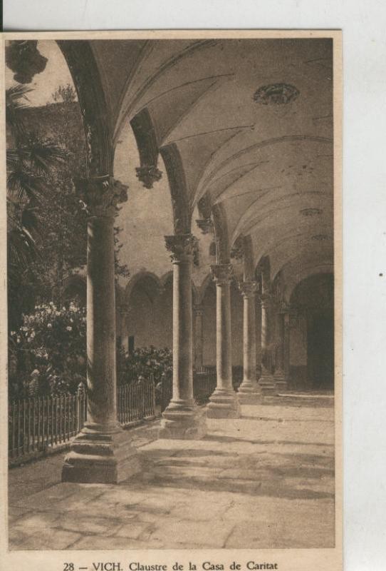 Postal 010186: Vich: claustro de la casa de Caritat