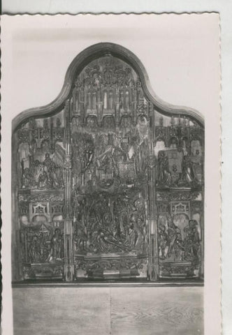 Postal 009586: Retablo gotico flamenco de la catedral de Valladolid