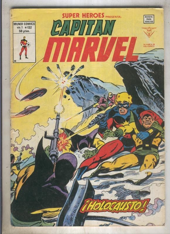 SUPER HEROES numero 132: CAPITAN MARVEL (3contraportada)