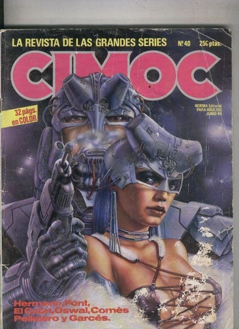 Cimoc revista numero 040: Hermann, Font, El Cubri, Pellejero, Comes, etc