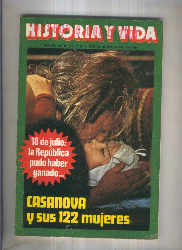 Historia y Vida revista numero 109: Casanova y sus 122 mujeres