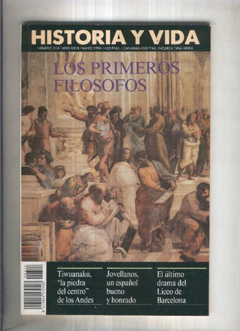 Historia y Vida revista numero 314: Los primeros filosofos