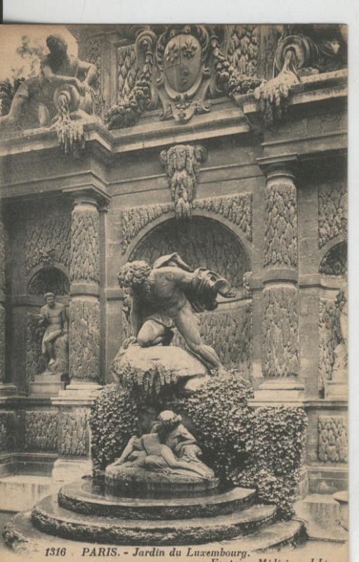 Postal 009060: Paris - Jardin du Lexembourg: Fontaine Medicis