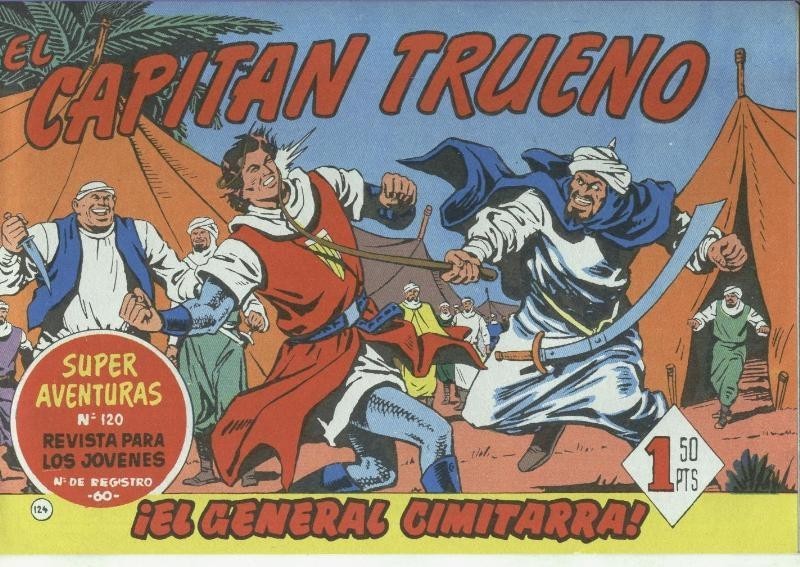 El Capitan Trueno facsimil numero 124: El General Cimitarra
