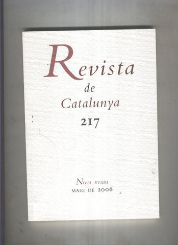 Revista de catalunya numero 217