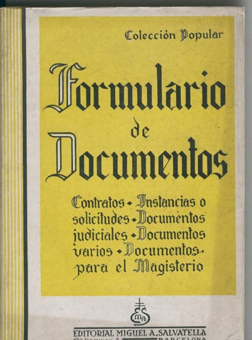 Formulario de documentos