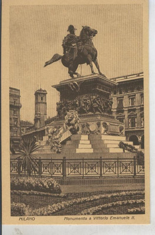 Postal 010854: Monumento a Vittorio Emanuele II, Milano, Italia