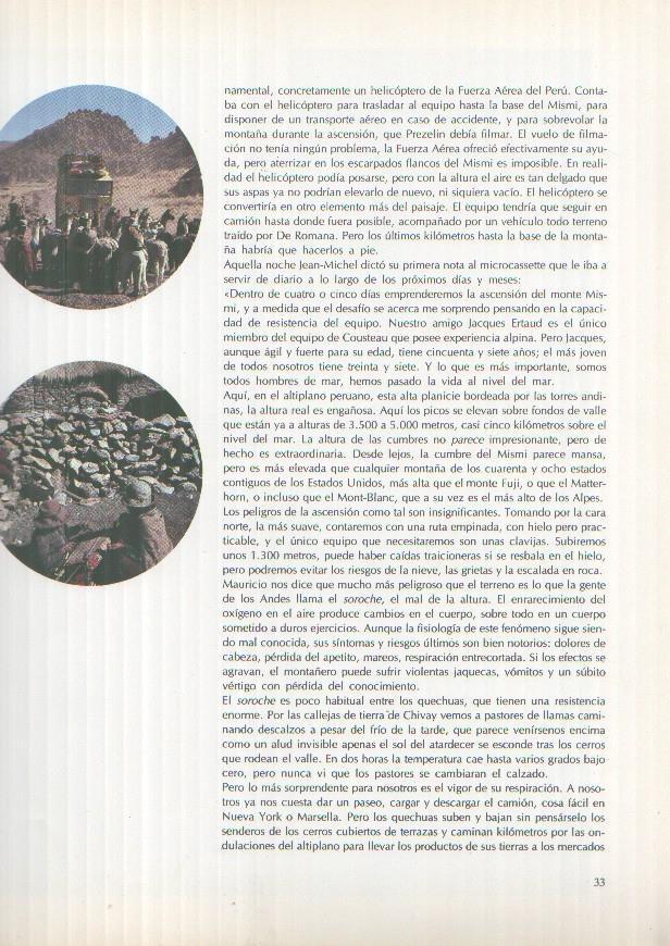 El viaje de Cousteau por el amazonas, fasciculo paginas 033 a 048