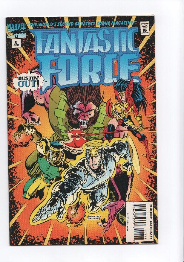 FANTASTIC FORCE, Vol.1 Numero 06: Streets of Fire, Hearts of Rage (Marvel 1995)