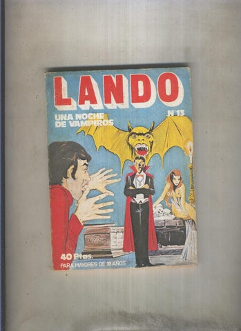 Lando numero 13: Una noche de vampiros (numerado 2 en trasera)