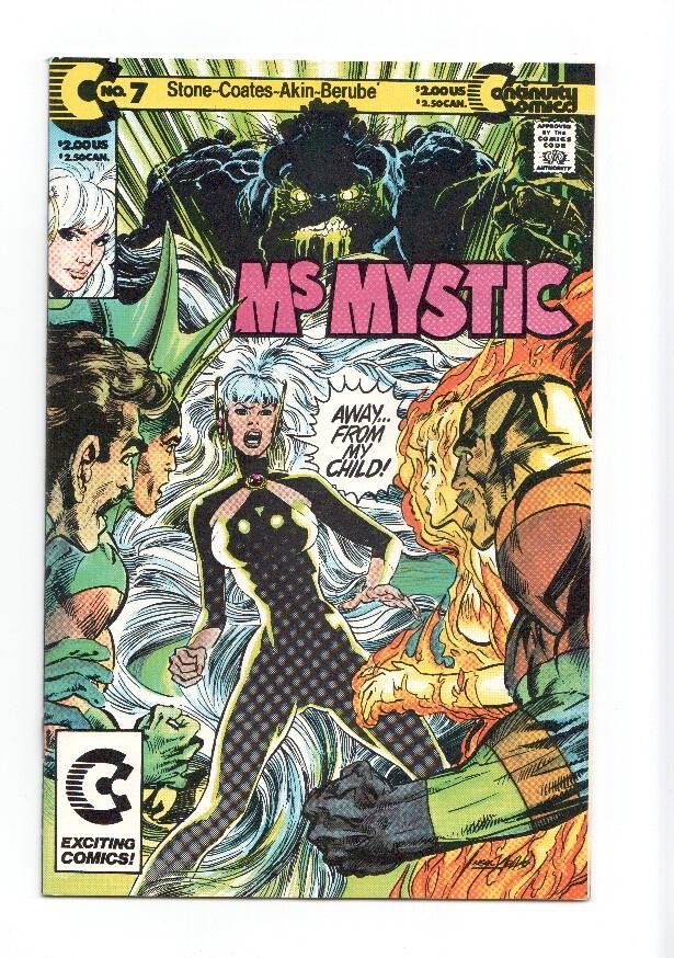 MS. MYSTIC, Vol.1 Numero 07: The Genetic Soldier (Continuity Comics 1988)