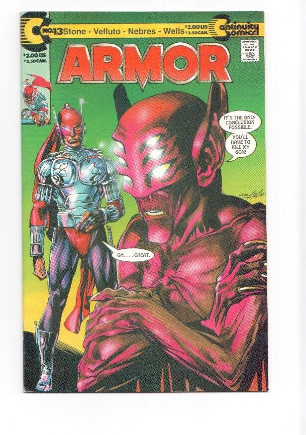 ARMOR, Vol.1 Numero 13: A Splash of Scarlet (Continuity Comics 1992)
