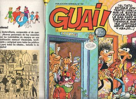 Guai publicacion semanal numero 102: Chicha, Tato y Clodoveo de Francisco Ibañez