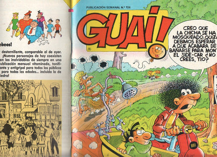 Guai publicacion semanal numero 104: Chicha, Tato y Clodoveo de Francisco Ibañez