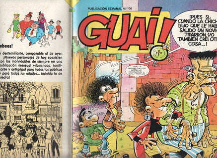 Guai publicacion semanal numero 106: Chicha, Tato y Clodoveo de Francisco Ibañez