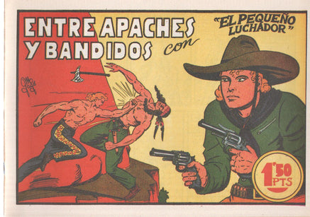 Facsimil: El Pequeño Luchador numero 005: Entre apaches y bandidos