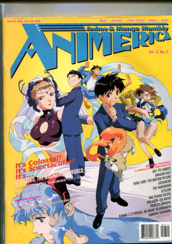 Anime & Manga Monthly Animerica revista manga volumen 3 numero 07