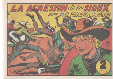 Facsimil: El Pequeño Luchador numero 063: La agresion de los sioux