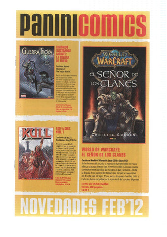 PANINI NOVEDADES - Comic Book/Manga: FEBRERO 2012