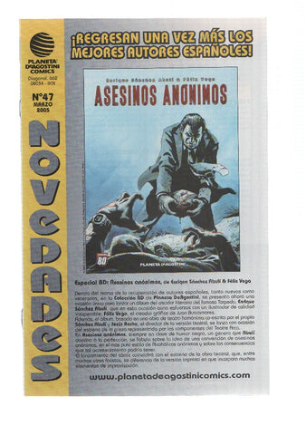 PLANETA DE AGOSTINI COMICS NOVEDADES, Numero 47: MARZO 2005