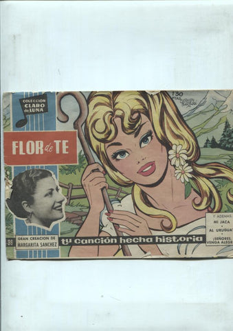 Claro de Luna numero 036: Flor de Te de Margarita Sanchez (numerado 1 en trasera)