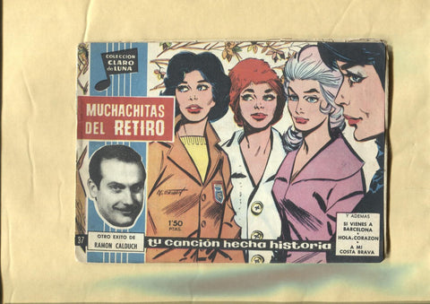 Claro de Luna numero 037: Muchachitas del retiro de Ramon Calduch (numerado 1 en trasera)