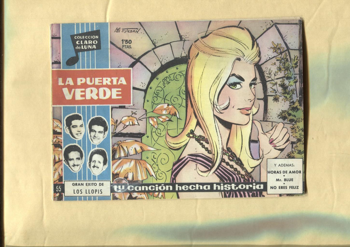 Claro de Luna numero 055: La puerta verde de los Llopis (numerada 1 en trasera)