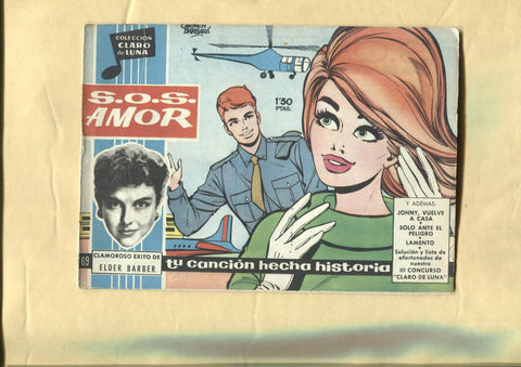 Claro de Luna numero 069: S.O.S amor de Eder Barber (numerado 1 en trasera)