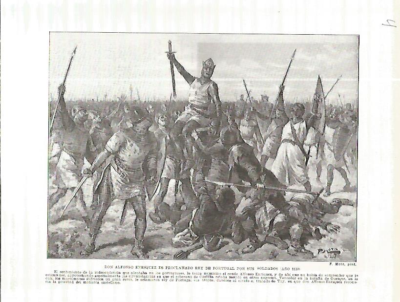 LAMINA 4517: Alonso Enriquez es proclamado Rey de Portugal (año 1139)