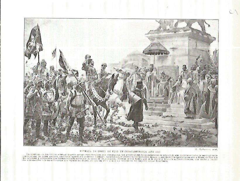 LAMINA 4521: Entrada de Roger de Flor en Constantinopla