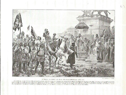LAMINA 4521: Entrada de Roger de Flor en Constantinopla