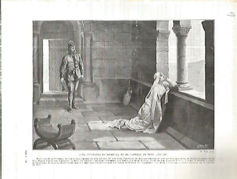 LAMINA 4522: Constanza es recluida en el castillo de Toro