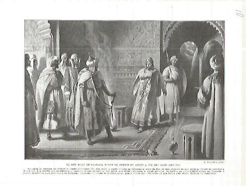 LAMINA 4523: El rey de Granada Yusuf III ofrece su apoyo a Cid Abu Said (año 1411)