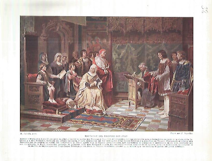LAMINA 4551: Educacion del principe Don Juan