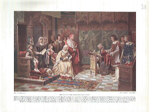 LAMINA 4551: Educacion del principe Don Juan