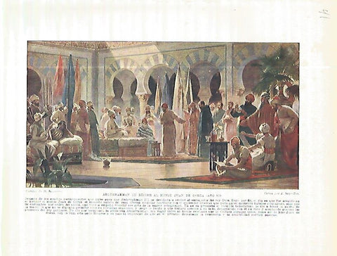 LAMINA 4554: Abderrahman III recibe al monje Juan de Gorza
