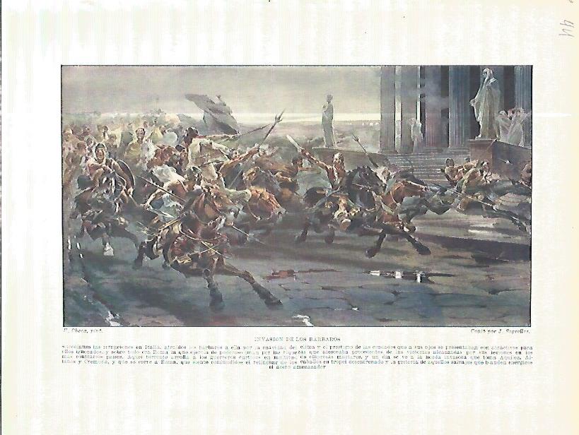 LAMINA 4557: Invasion de los barbaros