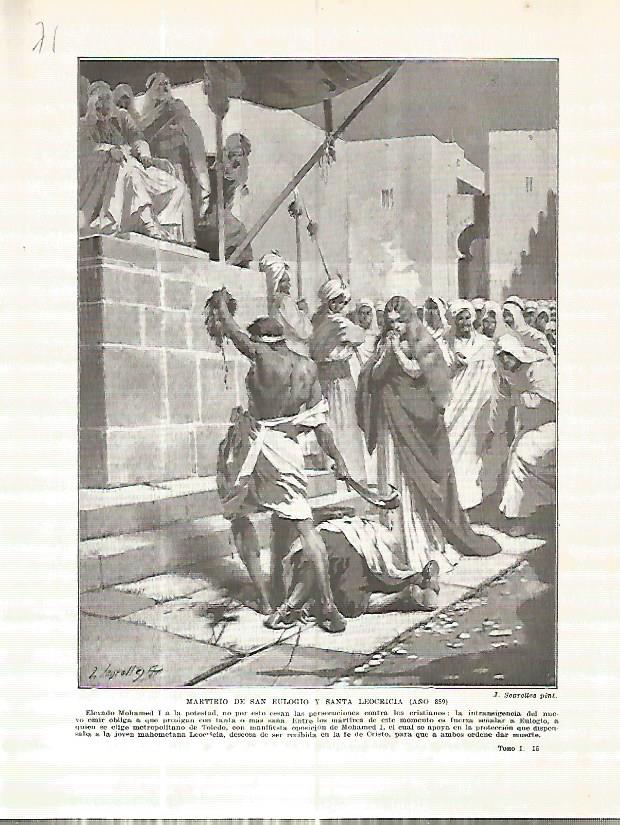LAMINA 4584: Martirio de San Eulogio y Santa Leocricia