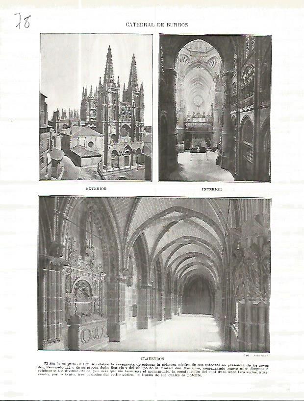 LAMINA 4591: Catedral de Burgos