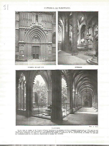 LAMINA 4594: Catedral de Barcelona