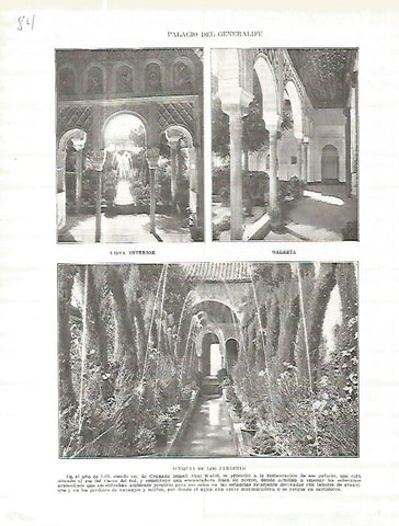 LAMINA 4597: Palacio del Generalife de Granada