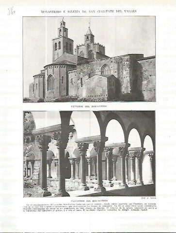 LAMINA 4599: Monasterio de Sant Cugat del Valles