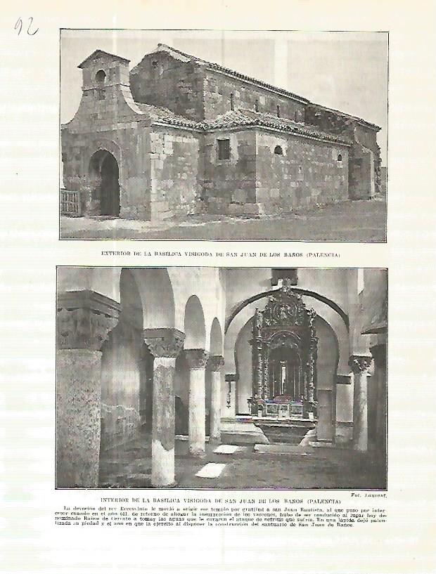 LAMINA 4605: Basilica de San Juan de los Baños en Palencia