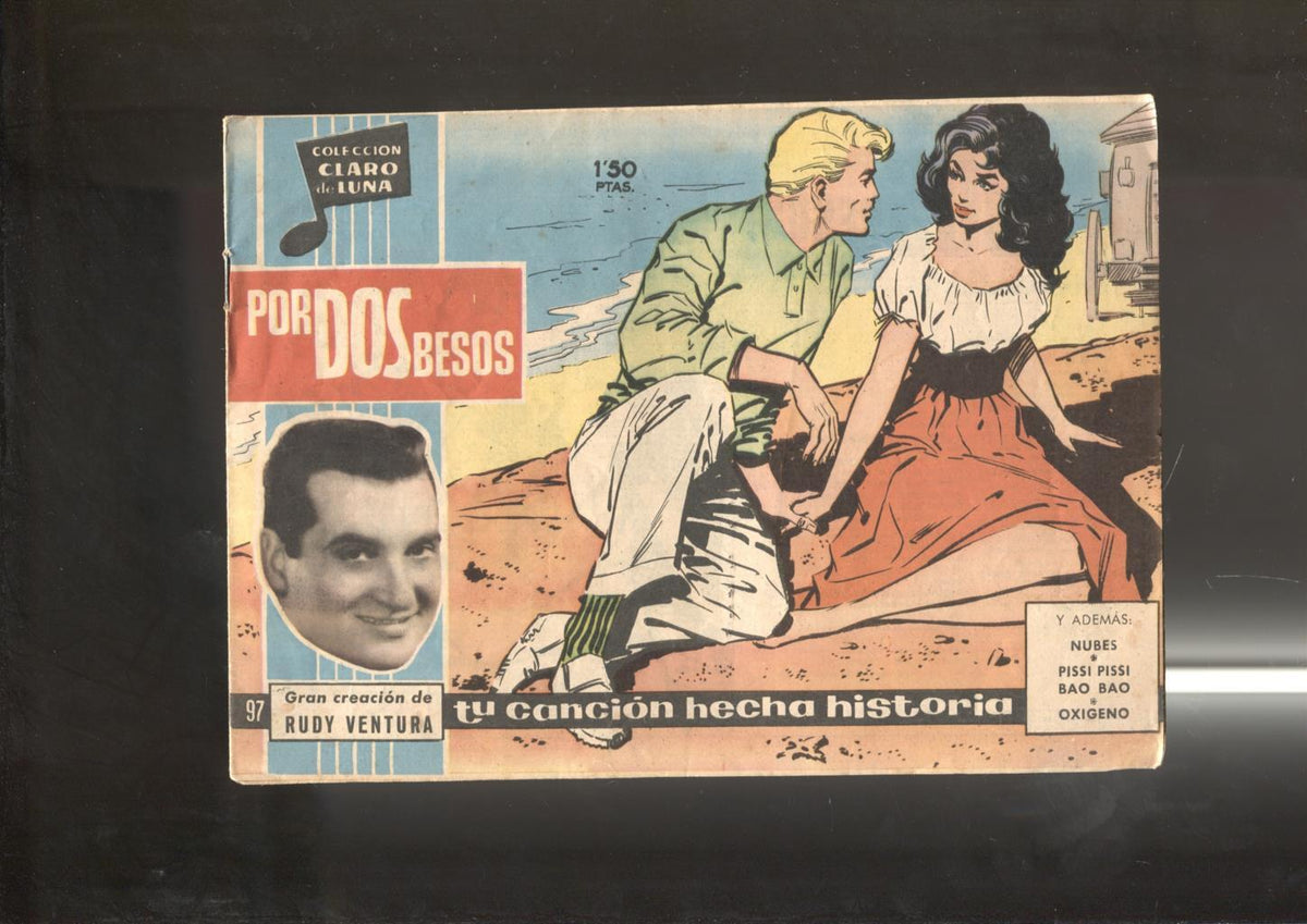 Claro de Luna numero 097: Por dos besos de Rudy Ventura (numerado 1 en trasera)