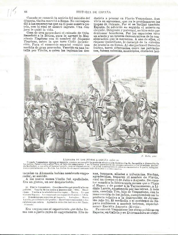 LAMINA 4628: Llegada de los judios a España