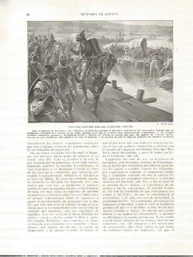 LAMINA 4630: Paso del Danubio por los barbaros