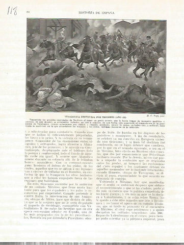 LAMINA 4631: Tesalonica destruida por Teodosio
